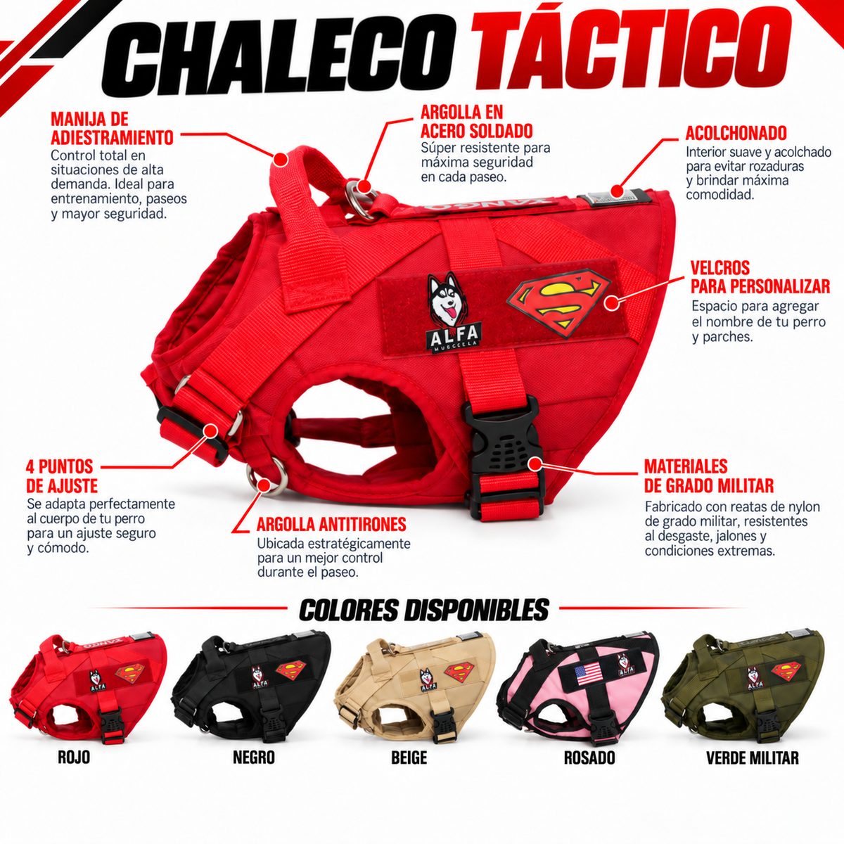 Oferta 2x1 Chaleco Táctico + Arnés Anubis