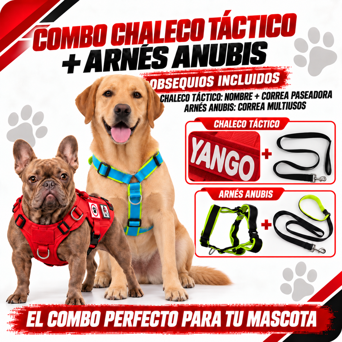 Oferta 2x1 Chaleco Táctico + Arnés Anubis